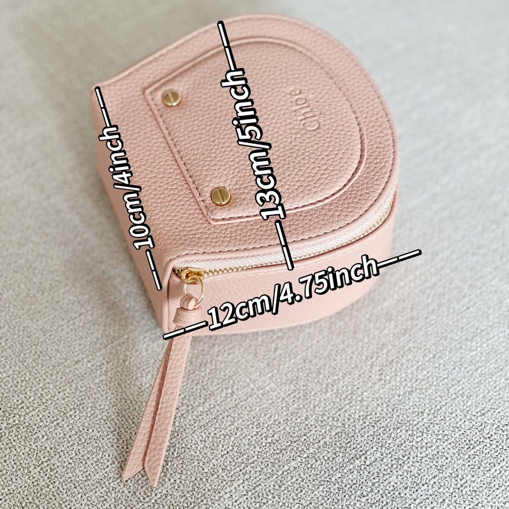 Chloé Pink Leather Mini Drew Shoulder Bag with Tassel - Picture 9 of 10